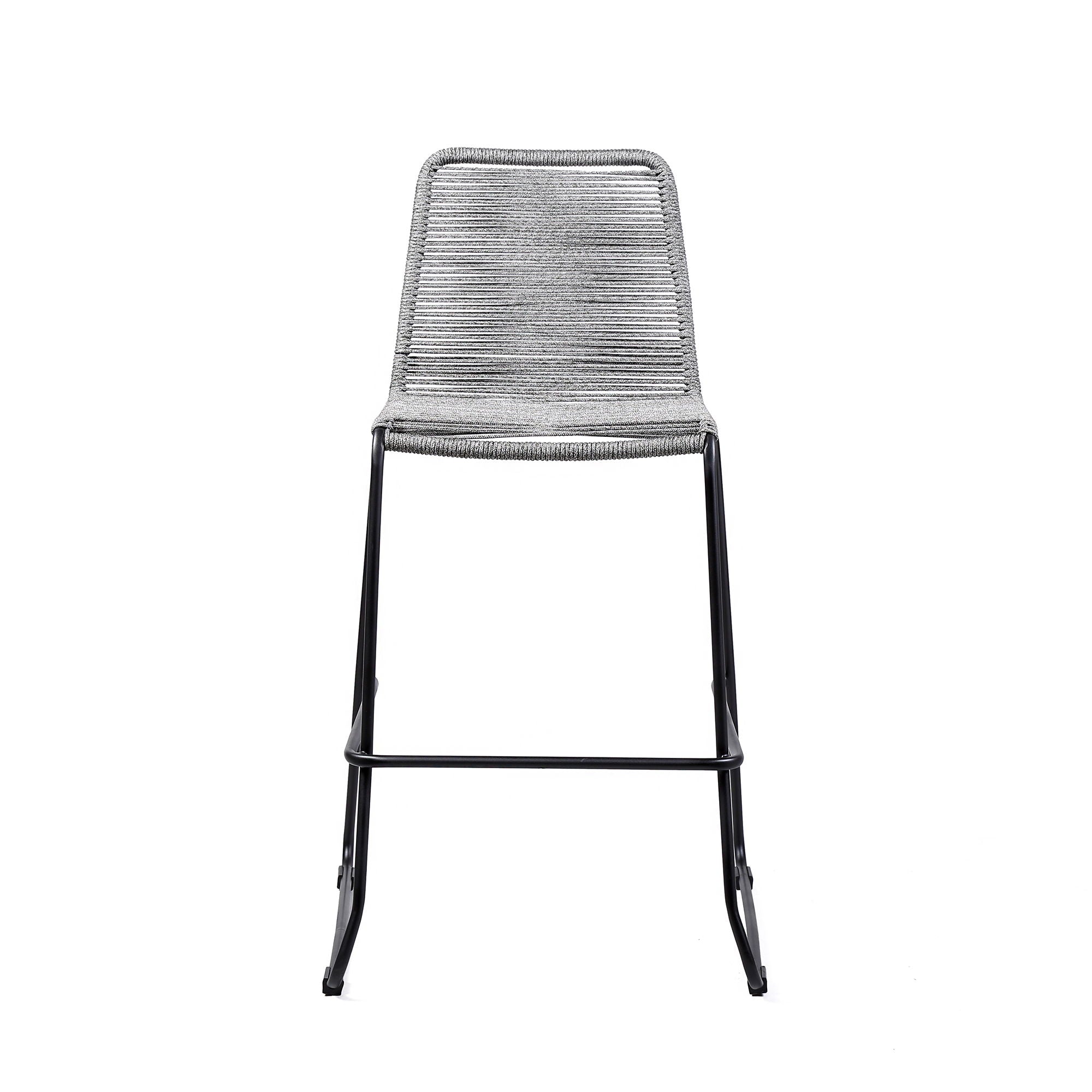 Shasta - Outdoor Metal And Rope Stackable Stool (Set of 2) - Premium Stool Sets from Armen Living - Just $570! Shop now at brett interiors