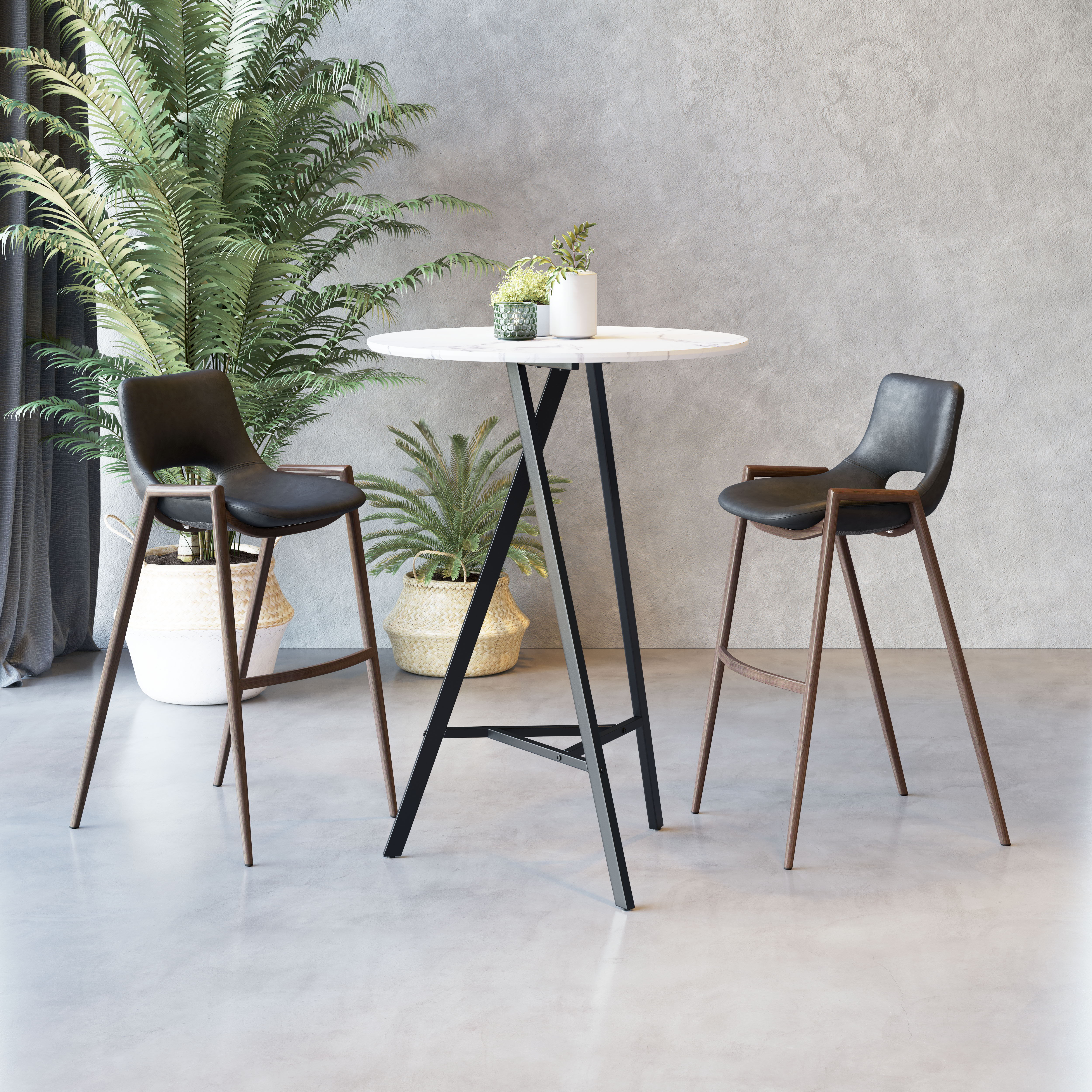 Desi - Barstool (Set of 2) - Premium Stool Sets from Zuo Modern - Just $1400! Shop now at brett interiors