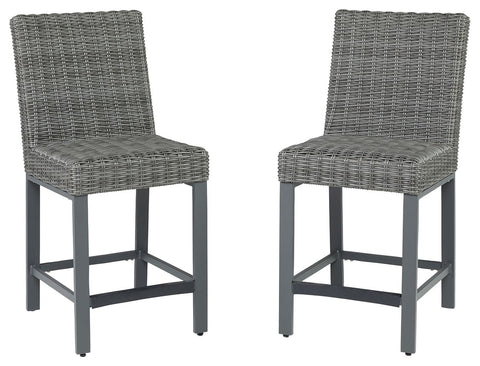 Palazzo - Gray - Tall Barstool (Set of 2) - Premium Stool Sets from Signature Design by Ashley® - Just $952.88! Shop now at brett interiors