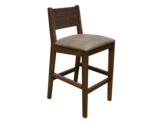 Novus Lodge - Barstool - Walnut Brown - Premium Bar Height (28"-30") from International Furniture Direct - Just $300! Shop now at brett interiors