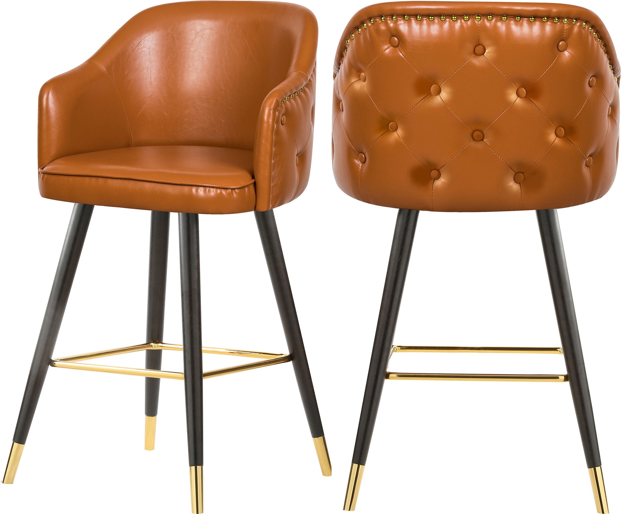 Barbosa - Counter Bar Stool (Set of 2) - Premium Stool Sets from Meridian Furniture - Just $725! Shop now at brett interiors