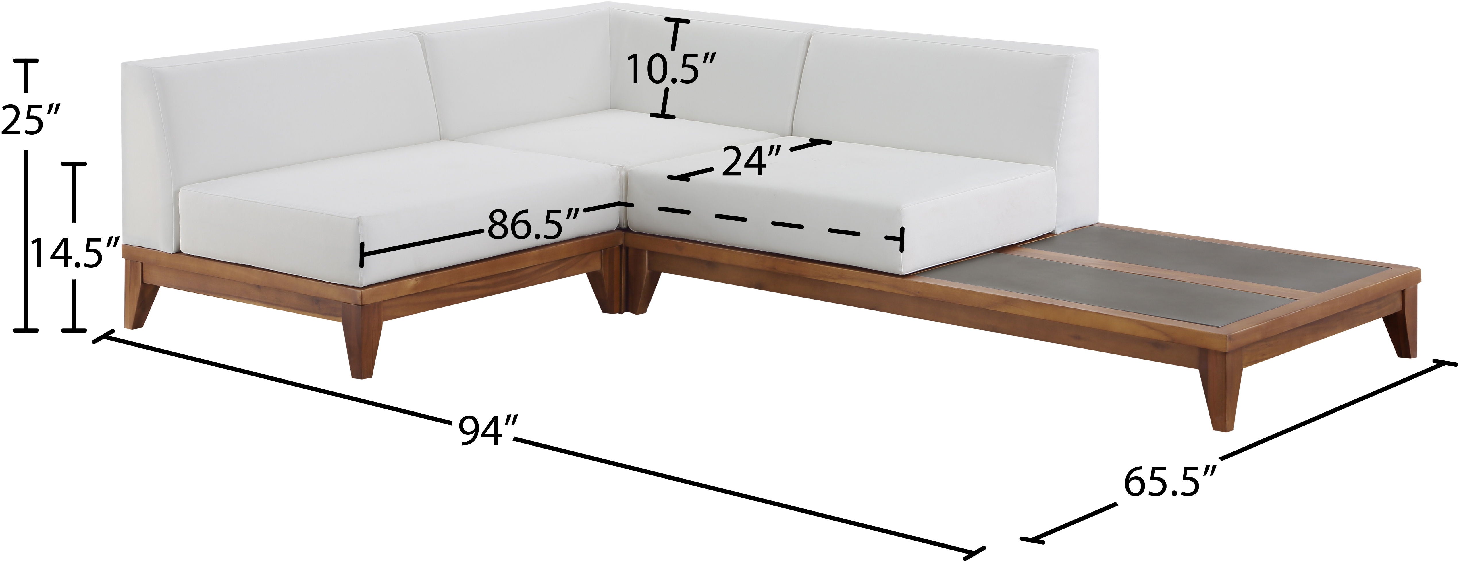 Rio - Modular Sectional - Premium Stationary Sectionals from Meridian Furniture - Just $4925! Shop now at brett interiors