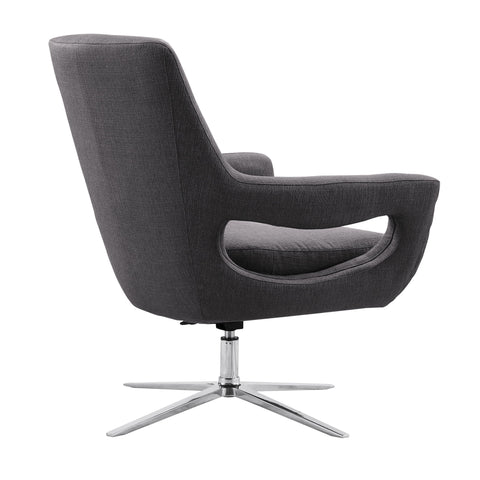 Quinn - Contemporary Adjustable Swivel Accent Chair - Premium Accent Chairs from Armen Living - Just $1067.50! Shop now at brett interiors