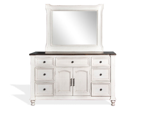 Carriage House - Dresser - White / Dark Brown - Premium Dressers from Sunny Designs - Just $1325! Shop now at brett interiors