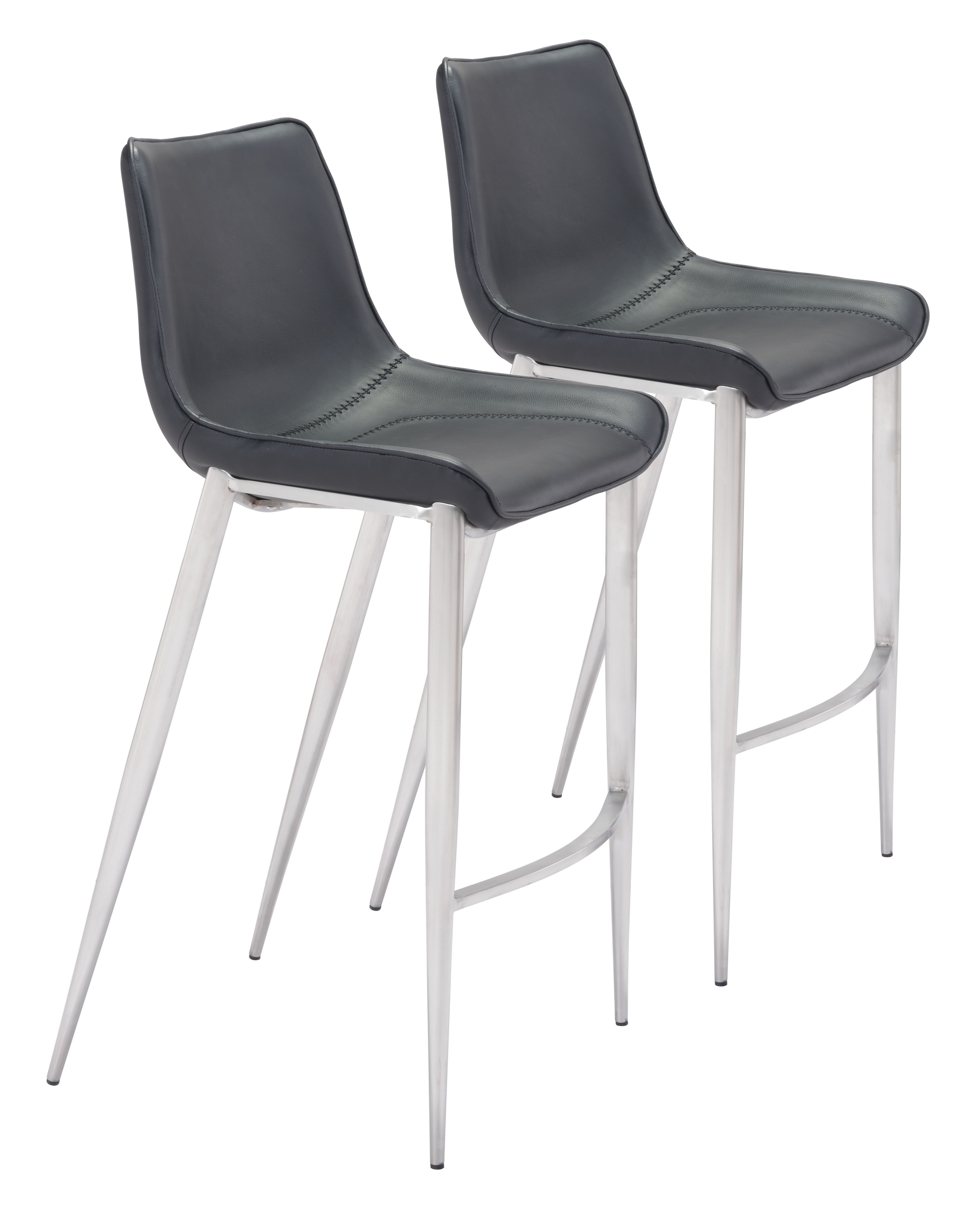 Magnus - Bar Chair (Set of 2) - Premium Chair Sets from Zuo Modern - Just $1600! Shop now at brett interiors