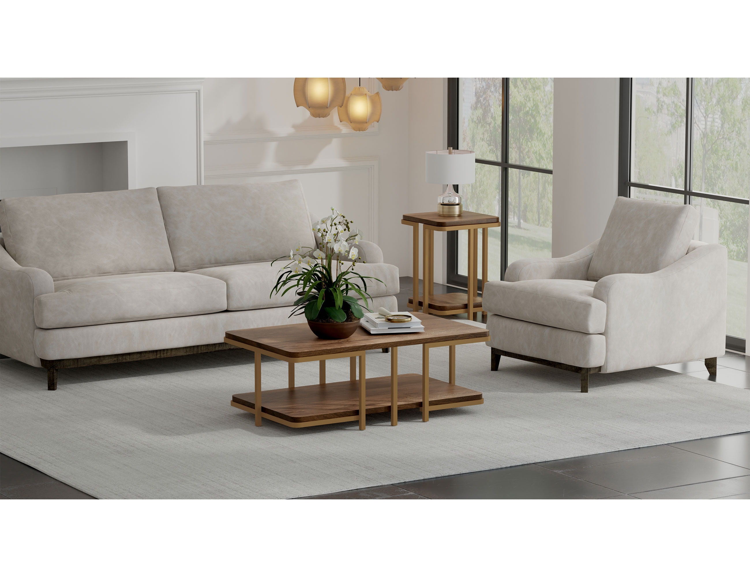 Alfa - Loveseat - Marfil - Premium Stationary Loveseats from International Furniture Direct - Just $1337.50! Shop now at brett interiors