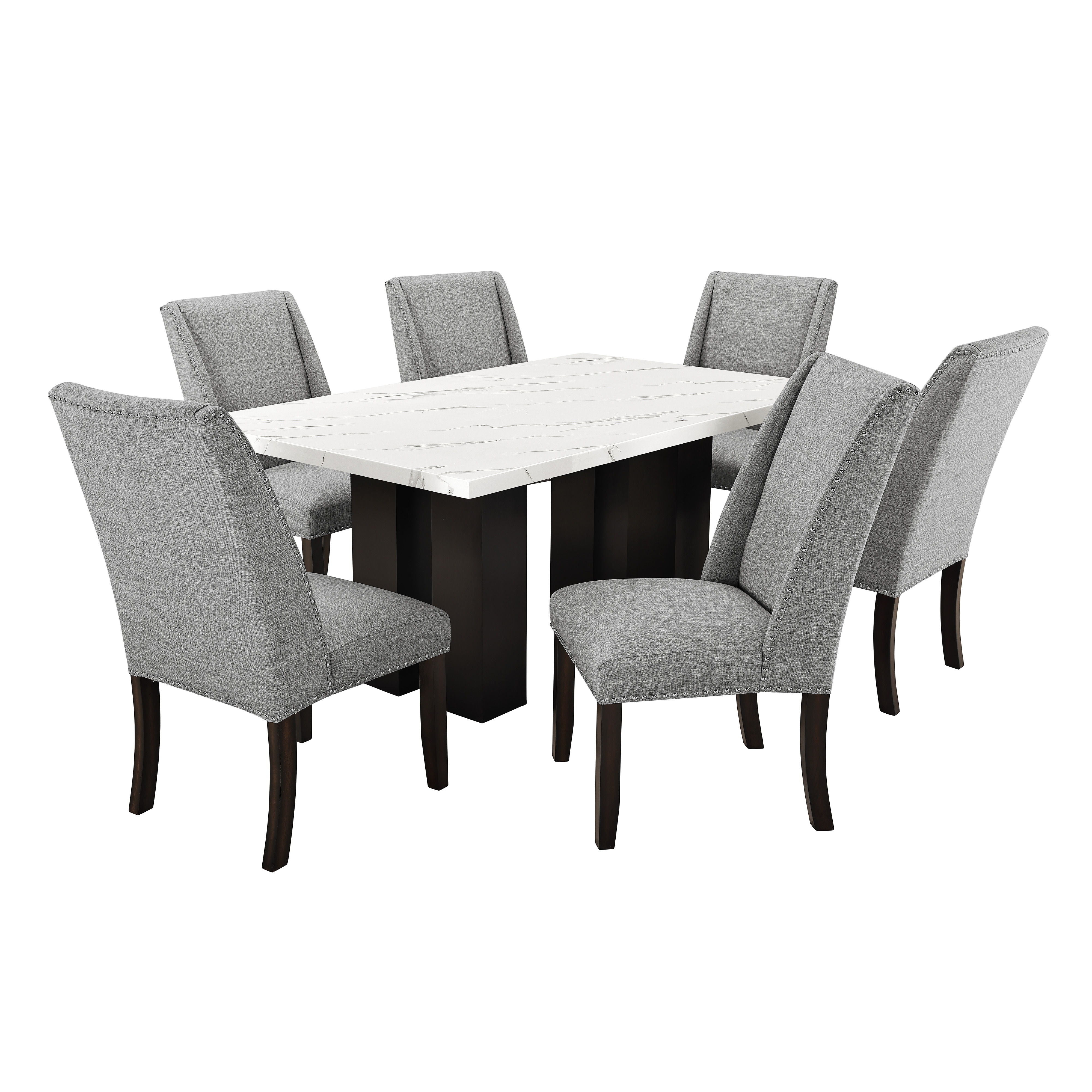 Faust - Adjustable Table / Base & Top - White - Premium Dining Tables with Extensions from New Classic - Just $672.50! Shop now at brett interiors