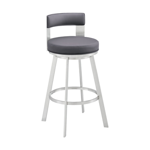 Flynn - Swivel Bar Stool -  Brushed Steel Armen Living