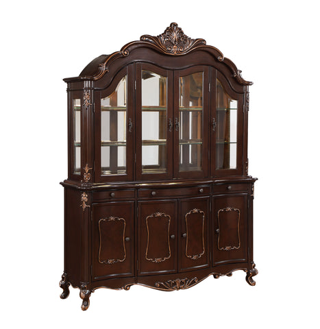 Constantine - China Cabinet Top - Cherry - Premium Hutches from New Classic - Just $1497.50! Shop now at brett interiors