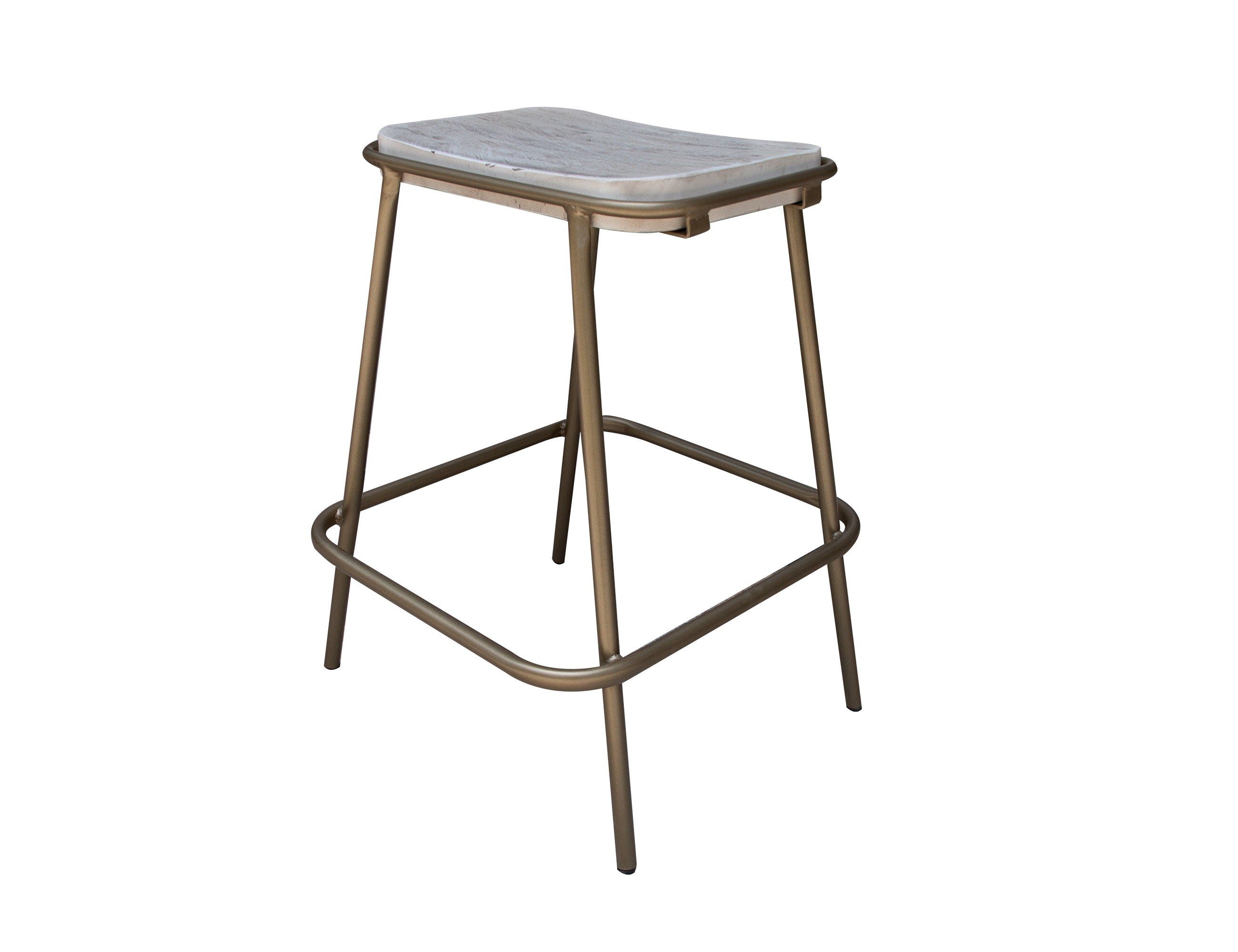 Sahara - Stool - Light Cream / Golden - Premium Counter Height (24"-27") from International Furniture Direct - Just $225! Shop now at brett interiors