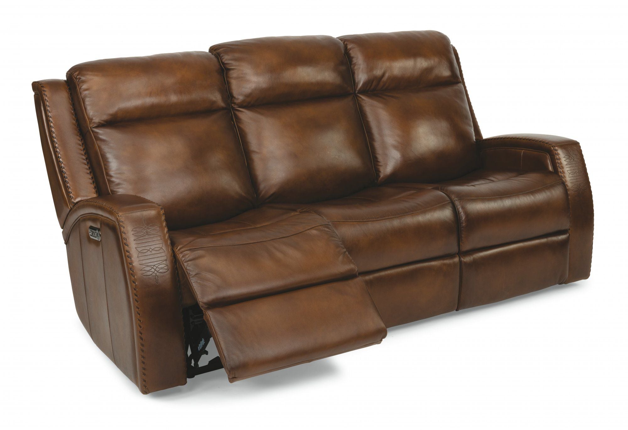 Mustang - Power Reclining Sofa with Power Headrests - Premium Reclining Sofas from Flexsteel - Just $3687.50! Shop now at brett interiors