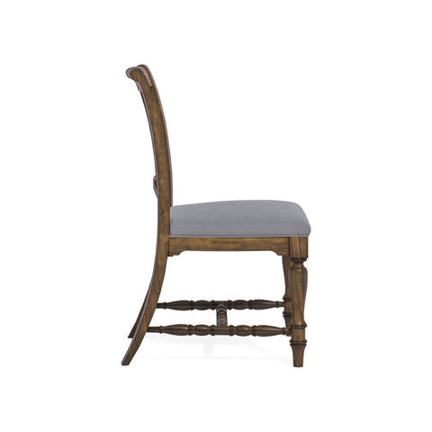 Plymouth - Uph Dining Chair - Medium Brown Finish - Premium Dining Chairs from Flexsteel - Just $300! Shop now at brett interiors