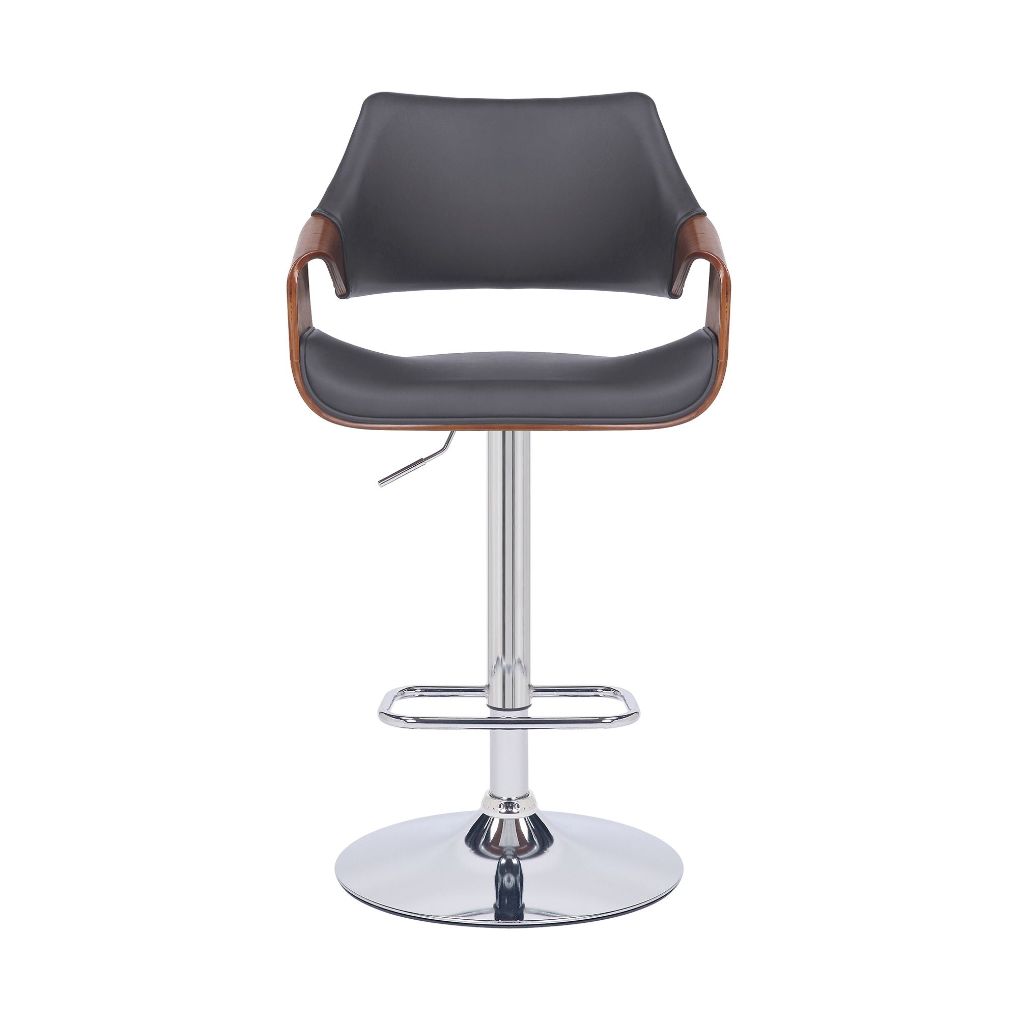 Aspen - Adjustable Bar Stool Chrome Base - Premium Adjustable Height from Armen Living - Just $262.50! Shop now at brett interiors