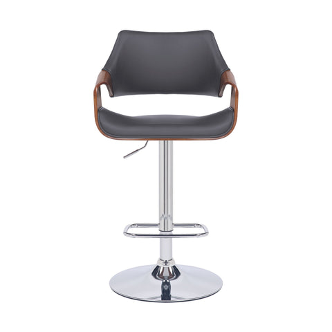 Aspen - Adjustable Bar Stool Chrome Base - Premium Adjustable Height from Armen Living - Just $262.50! Shop now at brett interiors