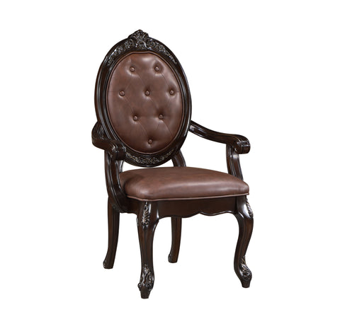 Palazzo Marina - Arm Chair (Set of 2) - Dark Brown - Premium Chair Sets from New Classic - Just $675! Shop now at brett interiors