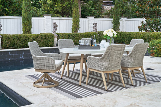 Seton Creek - Dining Set - Premium 5 Piece Outdoor Sets from Signature Design by Ashley® - Just $2676.73! Shop now at brett interiors