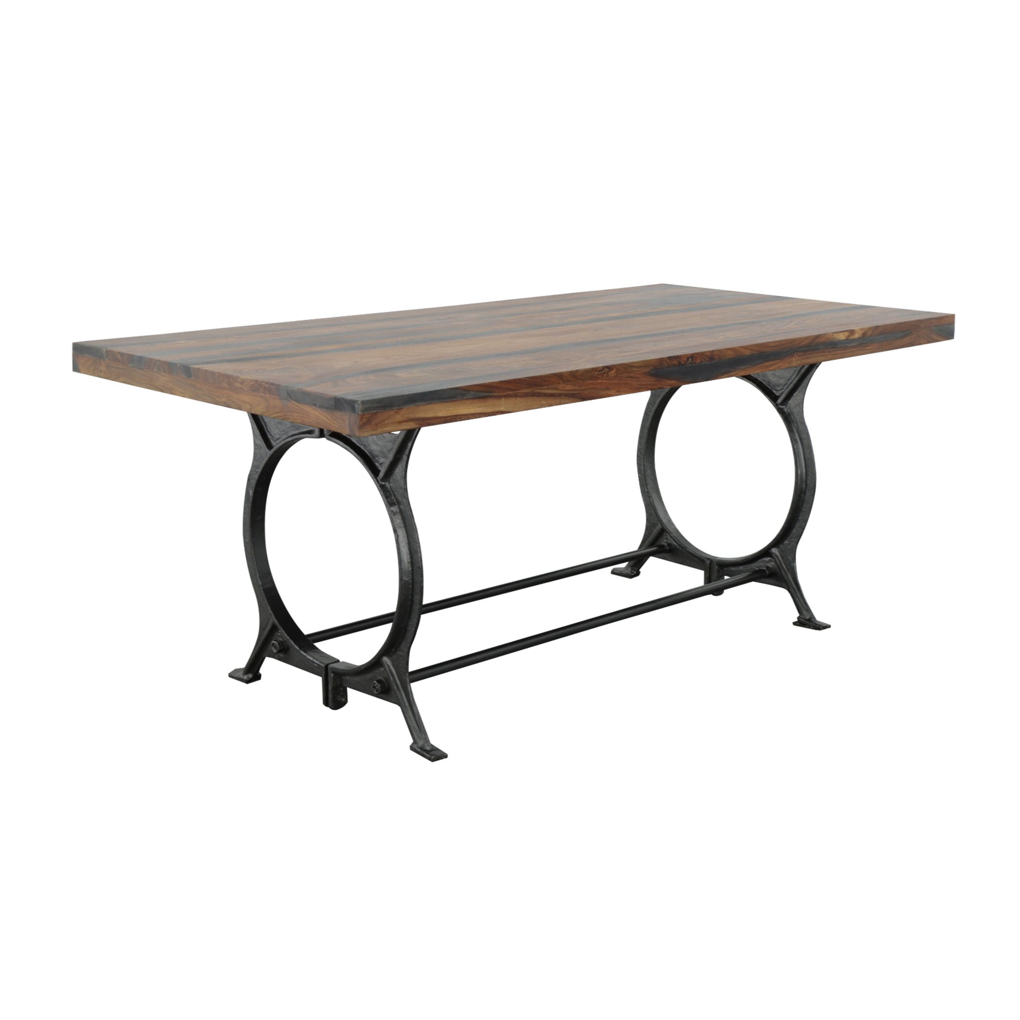 Sierra Mills - Dining Table - Brown / Gunmetal - Premium Dining Tables from Coast2Coast Home - Just $3712.50! Shop now at brett interiors