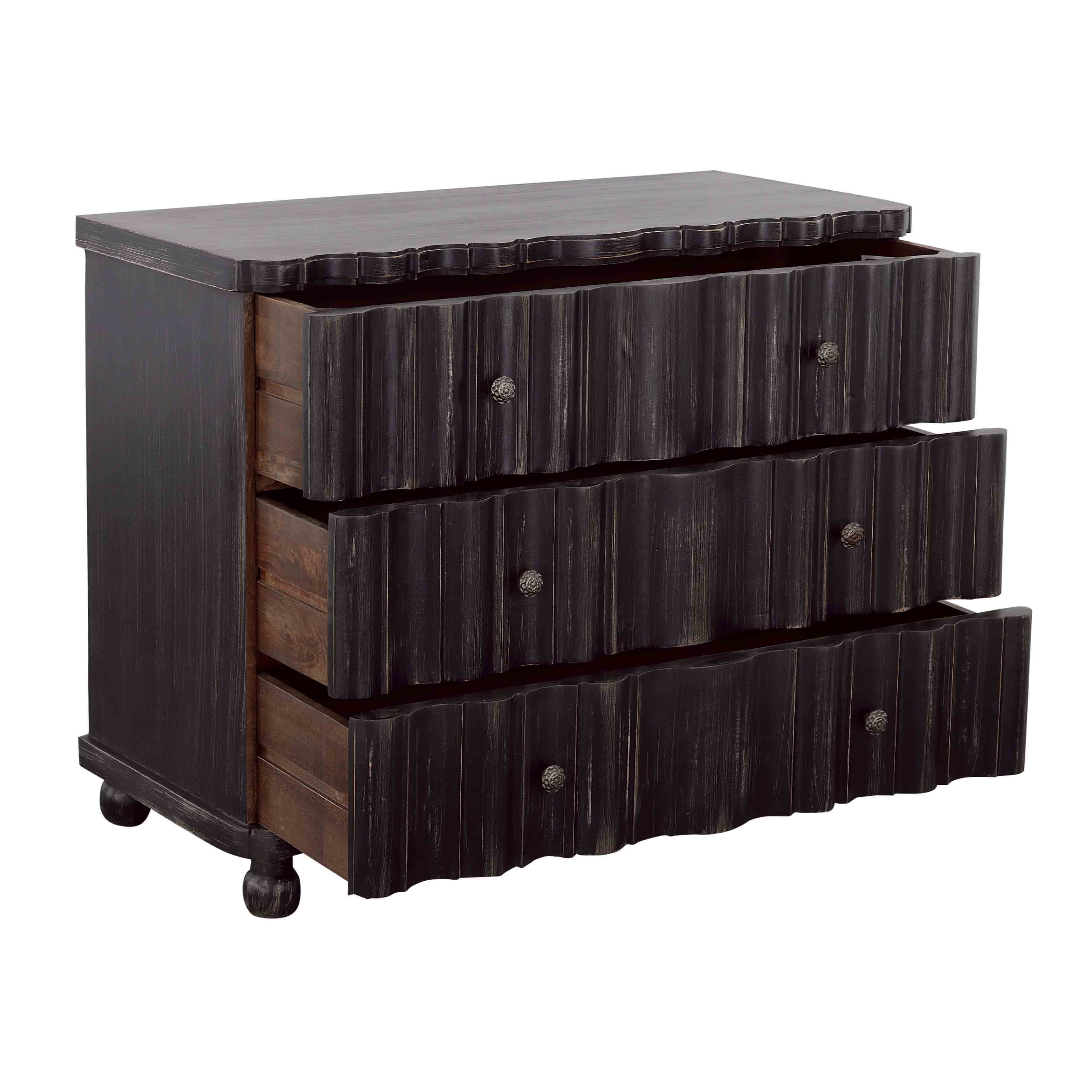 Shadowbox - Three Drawer Chest - Black - Premium Accent Chests from Coast2Coast Home - Just $2887.50! Shop now at brett interiors