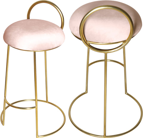 Ring - Counter Stool with Gold Legs - Premium Counter Height (24"-27") from Meridian Furniture - Just $362.50! Shop now at brett interiors