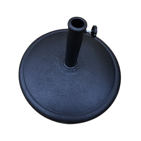 42 Pound Round Resin Umbrella Base - Black - Premium Umbrellas & Canopies from Gather Craft - Just $99! Shop now at brett interiors