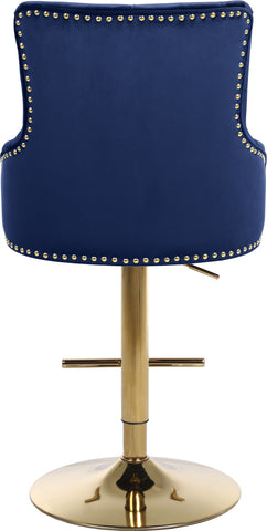 Claude - Adjustable Stool Gold Swivel with Gold Base - Premium Adjustable Height from Meridian Furniture - Just $412.50! Shop now at brett interiors