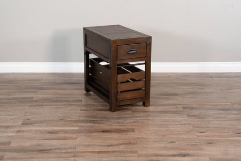 Homestead - 25" Chair Side Table - Dark Brown - Premium Chair Side Tables from Sunny Designs - Just $318! Shop now at brett interiors