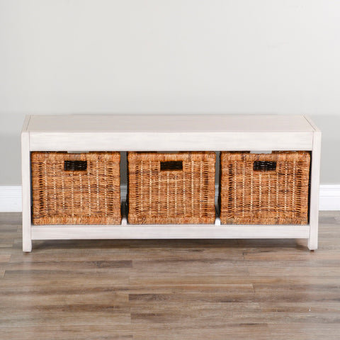 Storage Bookcase And Bench - White - Premium Standard Bookcases from Sunny Designs - Just $1219! Shop now at brett interiors