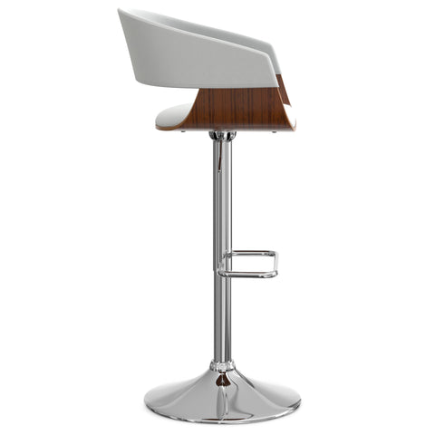 Lowell - Adjustable Swivel Bar Stool - Premium Bar Height (28"-30") from Simpli Home - Just $202! Shop now at brett interiors