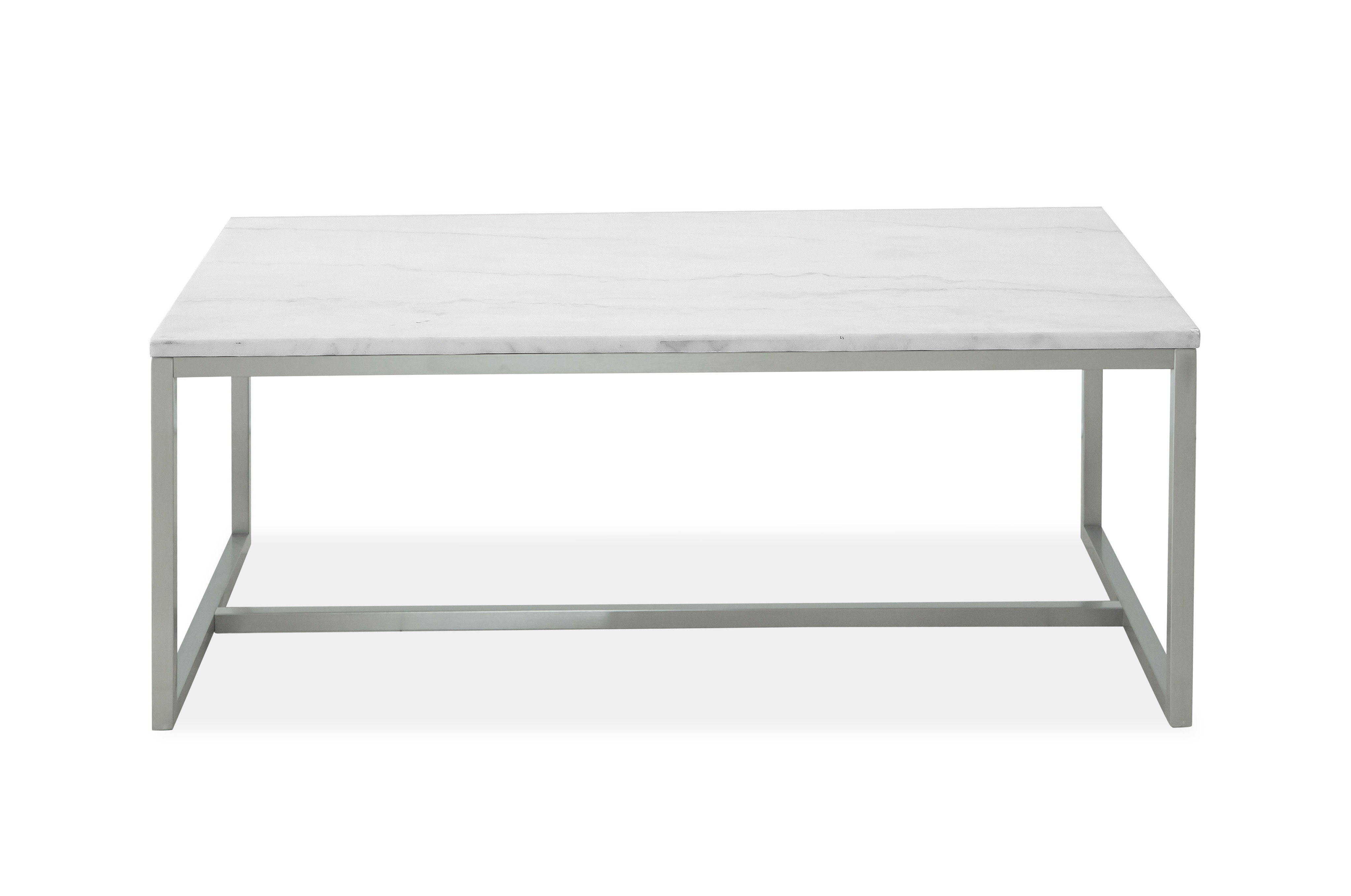 Esme - Rectangular Cocktail Table - White - Premium Cocktail Tables from Magnussen Furniture - Just $699! Shop now at brett interiors