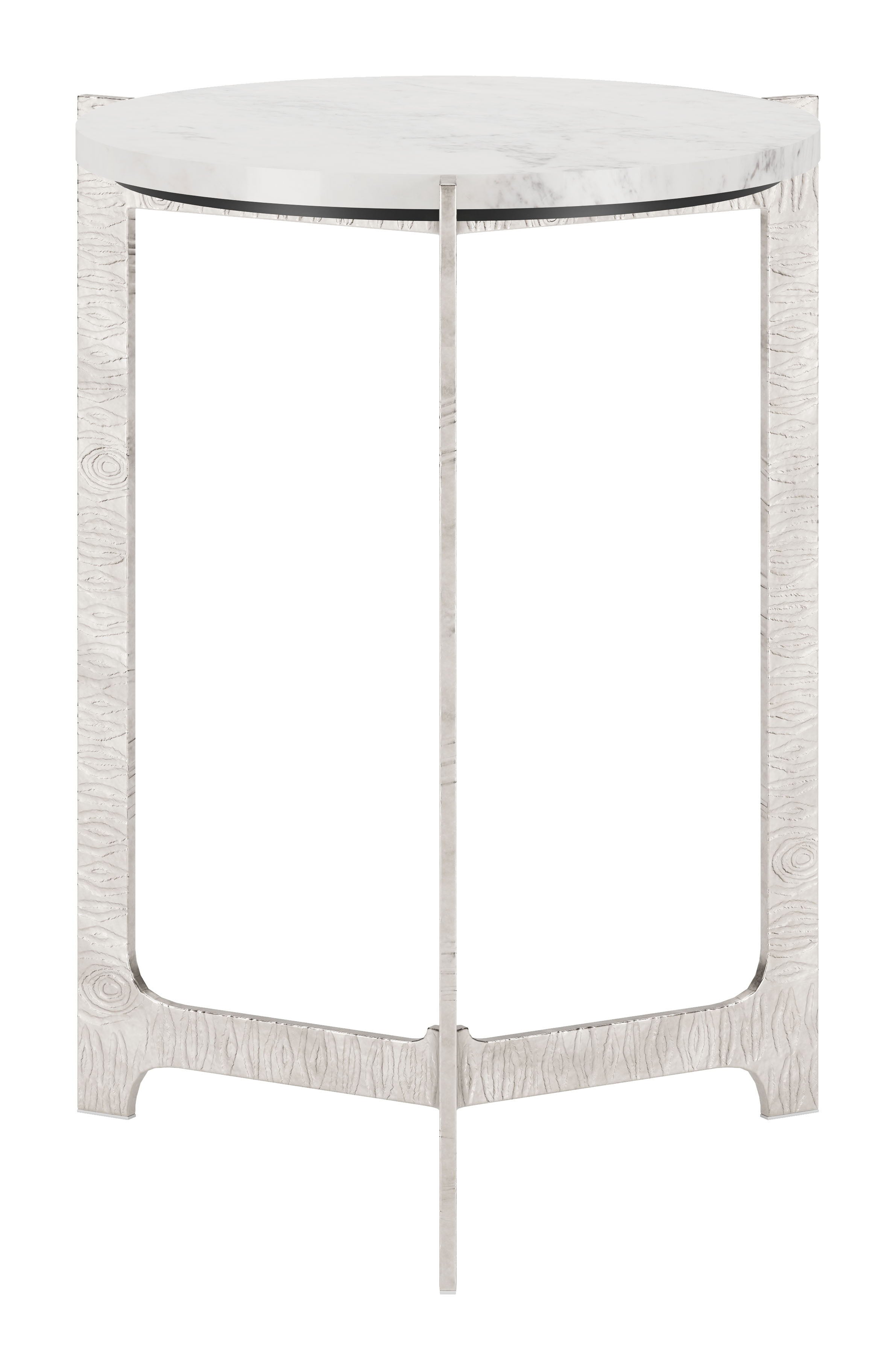 Barmas - Side Table - White / Silver - Premium Side Tables from Zuo Modern - Just $975! Shop now at brett interiors