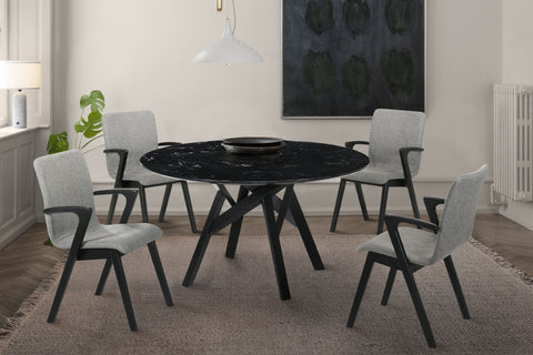 Venus - Round Mid-Century Modern Dining Table - Premium Dining Tables from Armen Living - Just $1117.50! Shop now at brett interiors