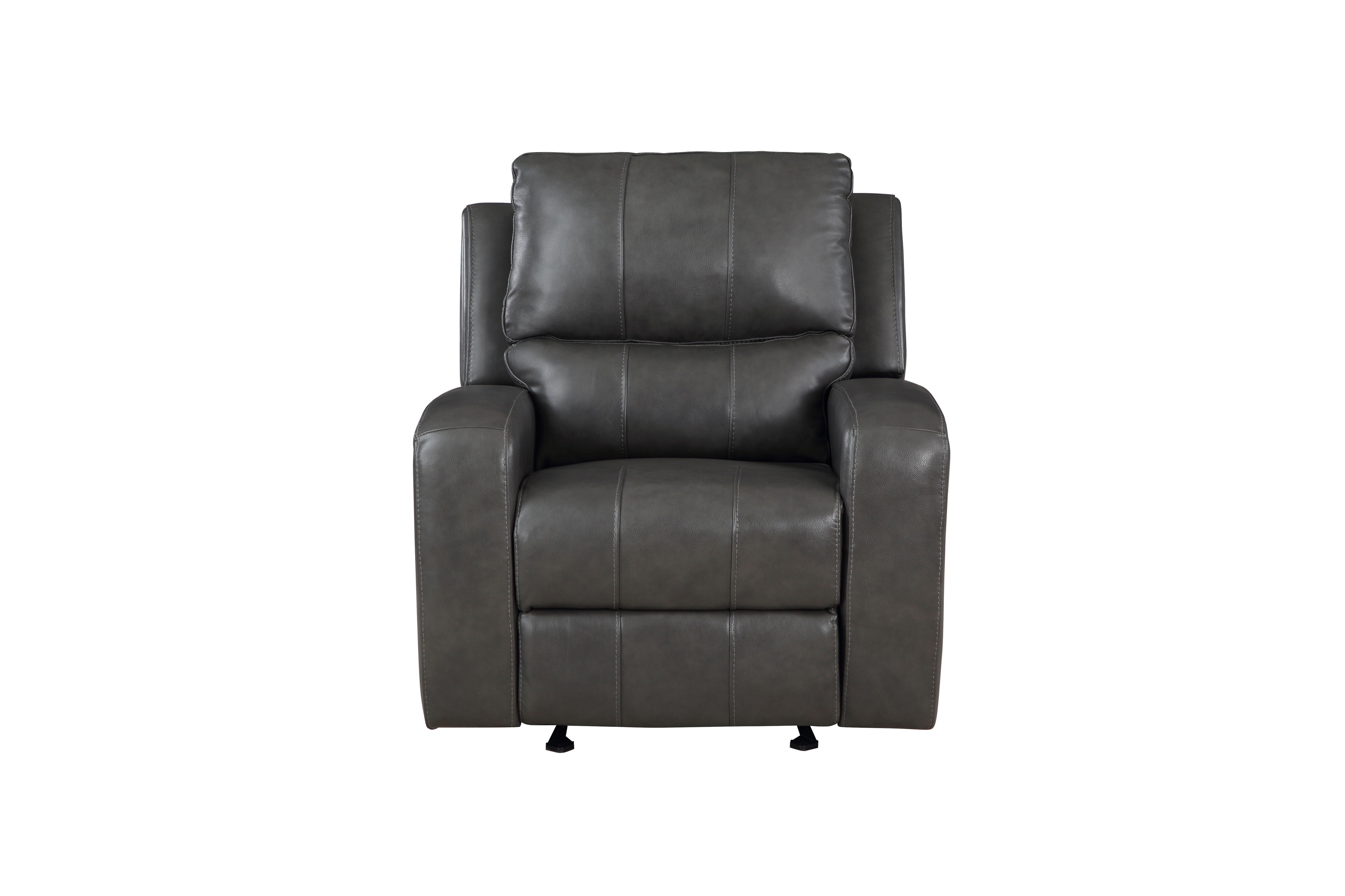 Linton - Leather Glider Recliner With Power Footrest - Premium Glider Chairs from New Classic - Just $860! Shop now at brett interiors