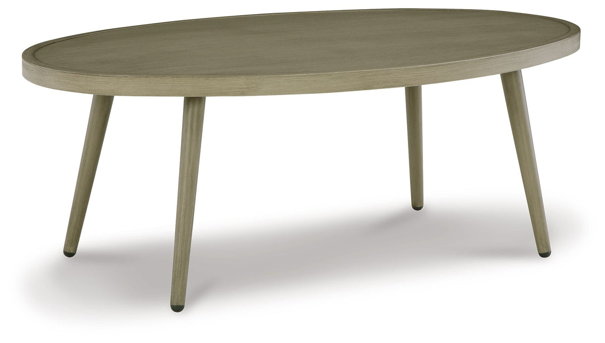 Swiss Valley - Beige - Oval Cocktail Table - Premium Coffee Tables from Signature Design by Ashley® - Just $382.50! Shop now at brett interiors