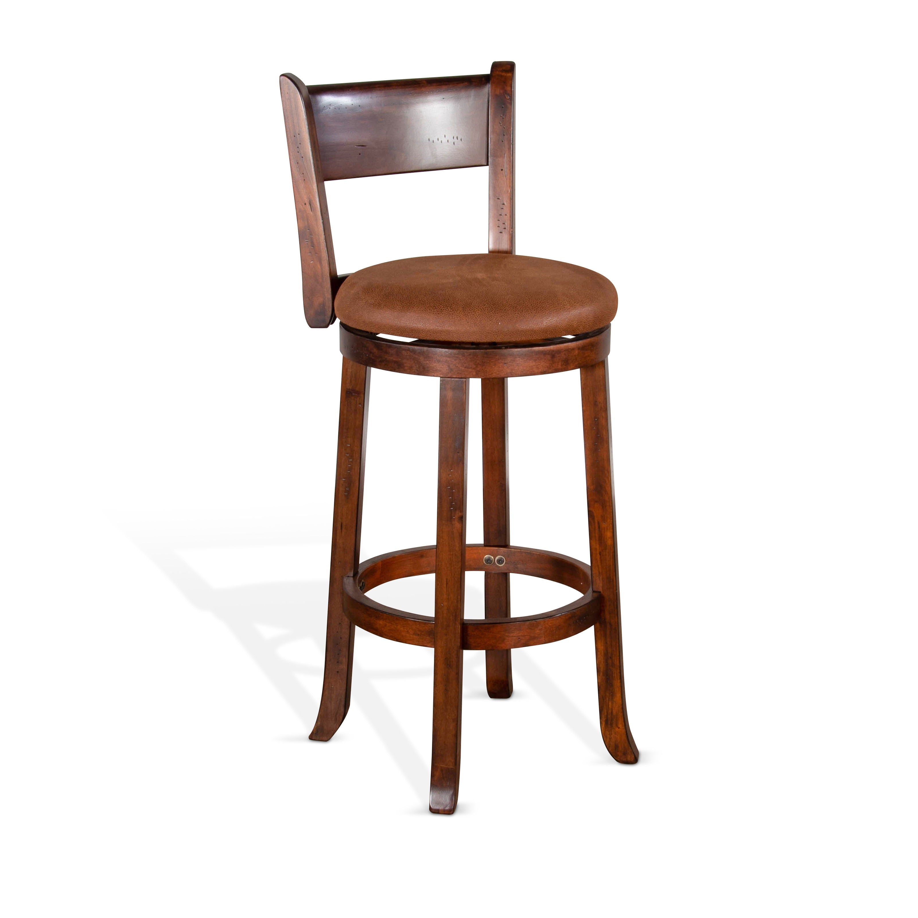 Santa Fe - Swivel Barstool With Cushion Seat & Back - Premium Bar Height (28"-30") from Sunny Designs - Just $187! Shop now at brett interiors