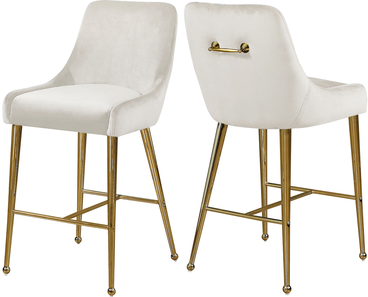 Owen - Stool (Set of 2) - Cream - Premium Stool Sets from Meridian Furniture - Just $775! Shop now at brett interiors