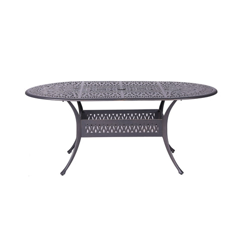 Oval Aluminum Dining Set With Cushions - Premium 7 Piece Outdoor Sets from Gather Craft - Just $3556! Shop now at brett interiors