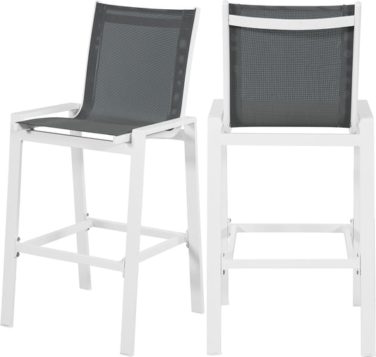 Nizuc - Outdoor Barstool (Set of 2) - Premium Chair Sets from Meridian Furniture - Just $900! Shop now at brett interiors