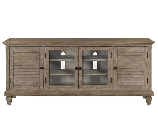 Lancaster - Rustic Entertainment Console - Dovetail Grey - Premium TV Stands from Magnussen Furniture - Just $1489! Shop now at brett interiors