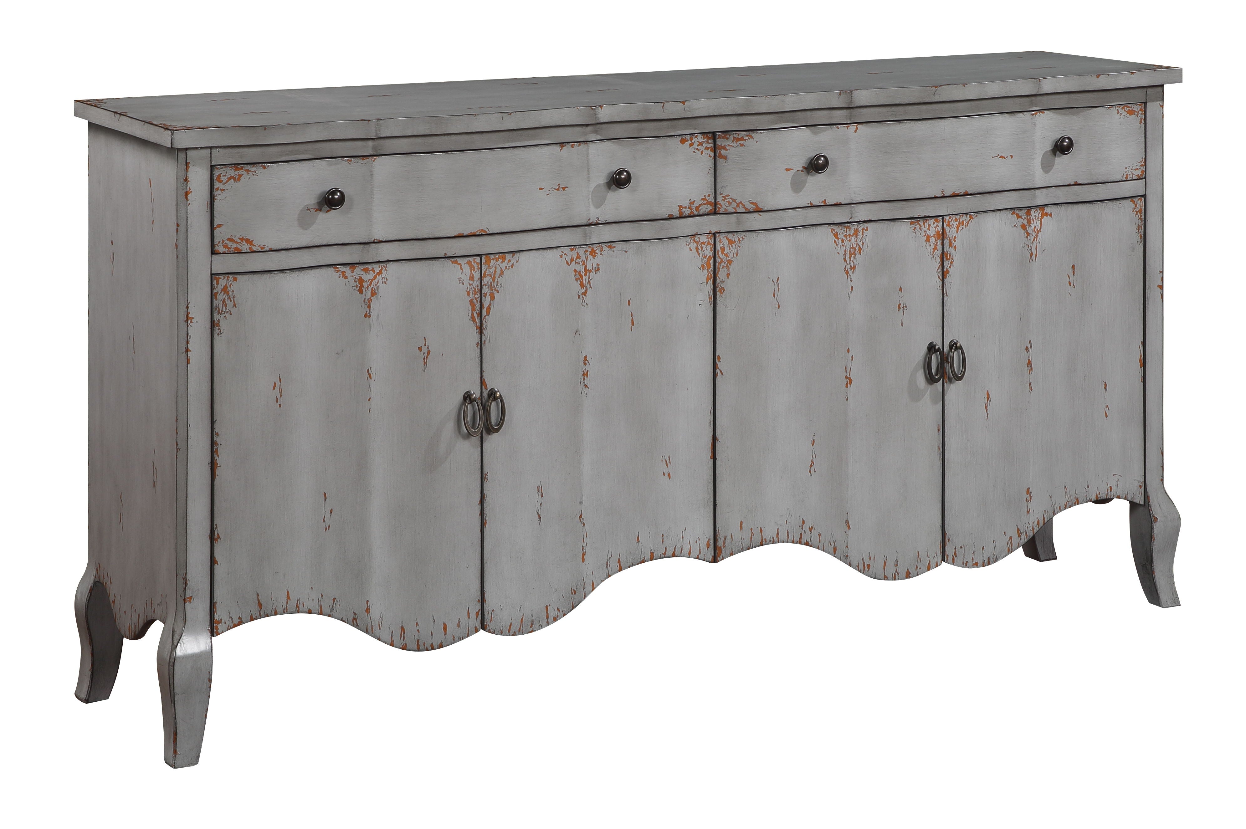 Heidi - Four Door Two Drawer Credenza - Walker Vintage Blue - Premium Credenzas from Coast2Coast Home - Just $3712.50! Shop now at brett interiors