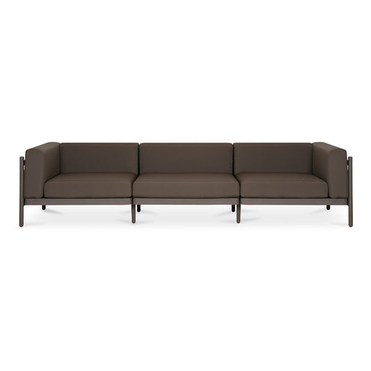 Suri - Outdoor 3-Seat Sofa - Taupe - Premium Sofas from Moe's Home Collection - Just $4497.50! Shop now at brett interiors