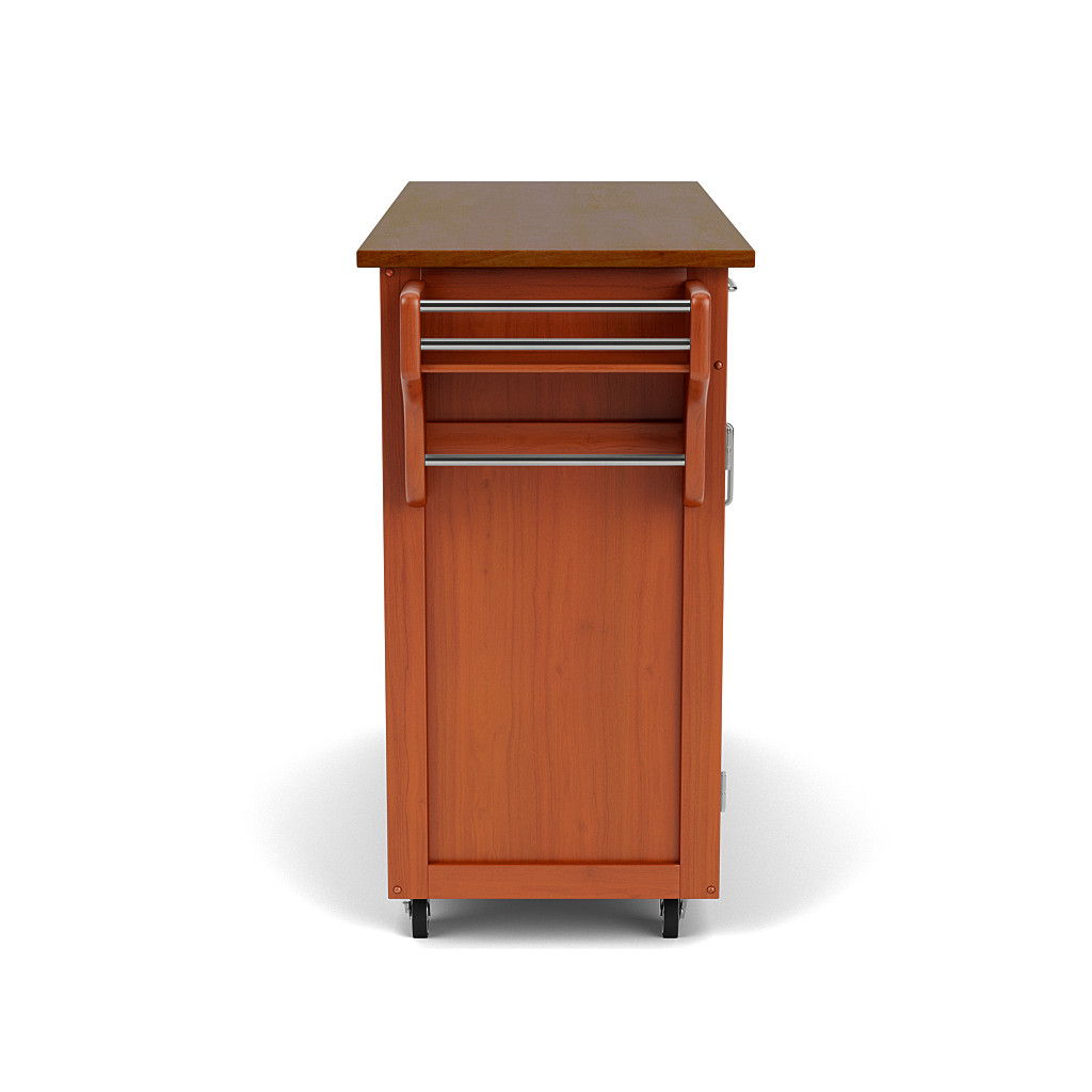 Create-A-Cart - 4 Doors Kitchen Cart - Cherry Wood Top - Premium Islands & Carts from Homestyles - Just $712.50! Shop now at brett interiors