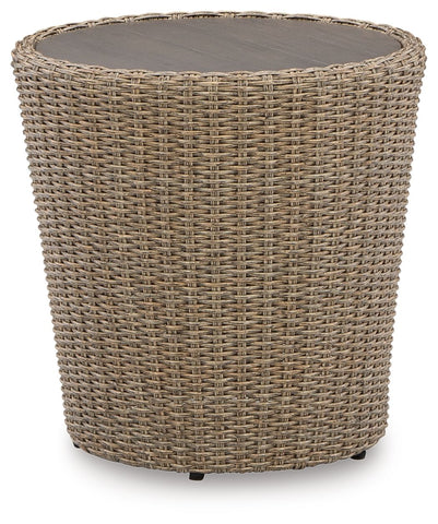 Danson - Beige - Round End Table - Premium End Tables from Signature Design by Ashley® - Just $242.50! Shop now at brett interiors