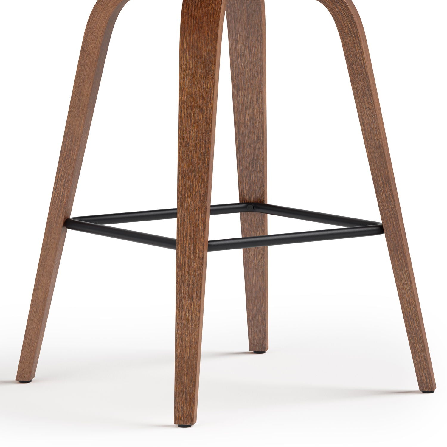 Larsen - Saddle Bar Stool (Set of 2) - Black - Premium Stool Sets from Simpli Home - Just $201! Shop now at brett interiors