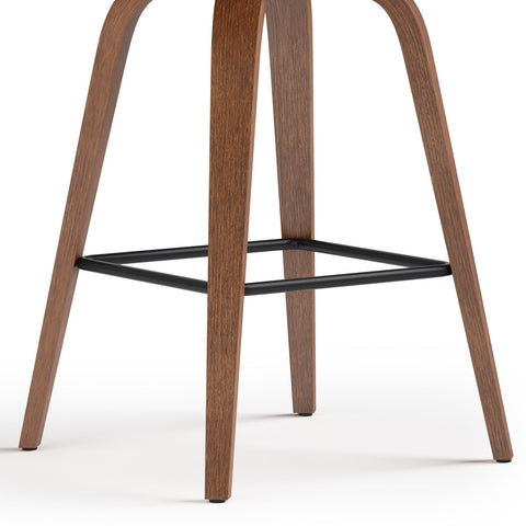 Larsen - Saddle Bar Stool (Set of 2) - Black - Premium Stool Sets from Simpli Home - Just $201! Shop now at brett interiors