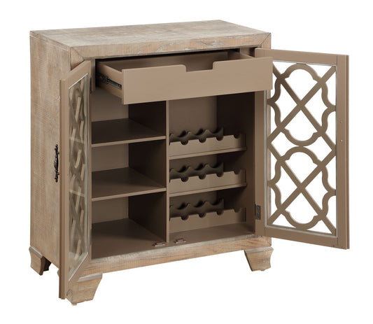 Dakota - Two Door Wine Cabinet - Bronte Light Brown - Premium Accent Cabinets from Coast2Coast Home - Just $2887.50! Shop now at brett interiors