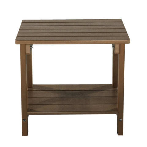 Key West - Weather Resistant Outdoor Indoor Plastic Wood End Table - Premium End Tables from Gather Craft - Just $123! Shop now at brett interiors