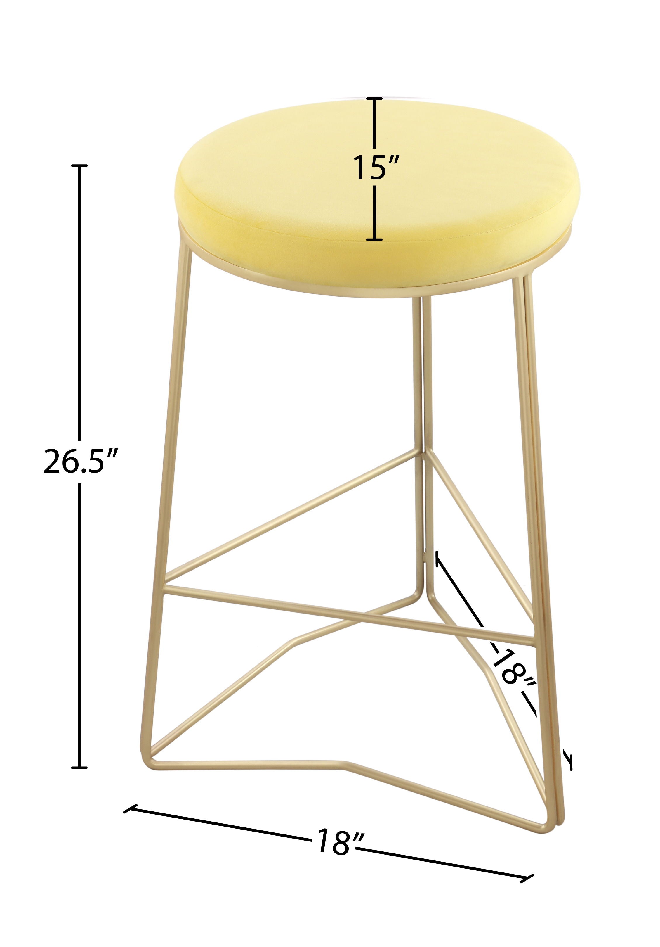 Tres - Counter Stool - Premium Counter Height (24"-27") from Meridian Furniture - Just $300! Shop now at brett interiors