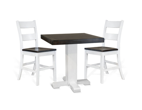 Carriage House - Pub Table - White / Dark Brown - Premium Pub Tables from Sunny Designs - Just $502! Shop now at brett interiors