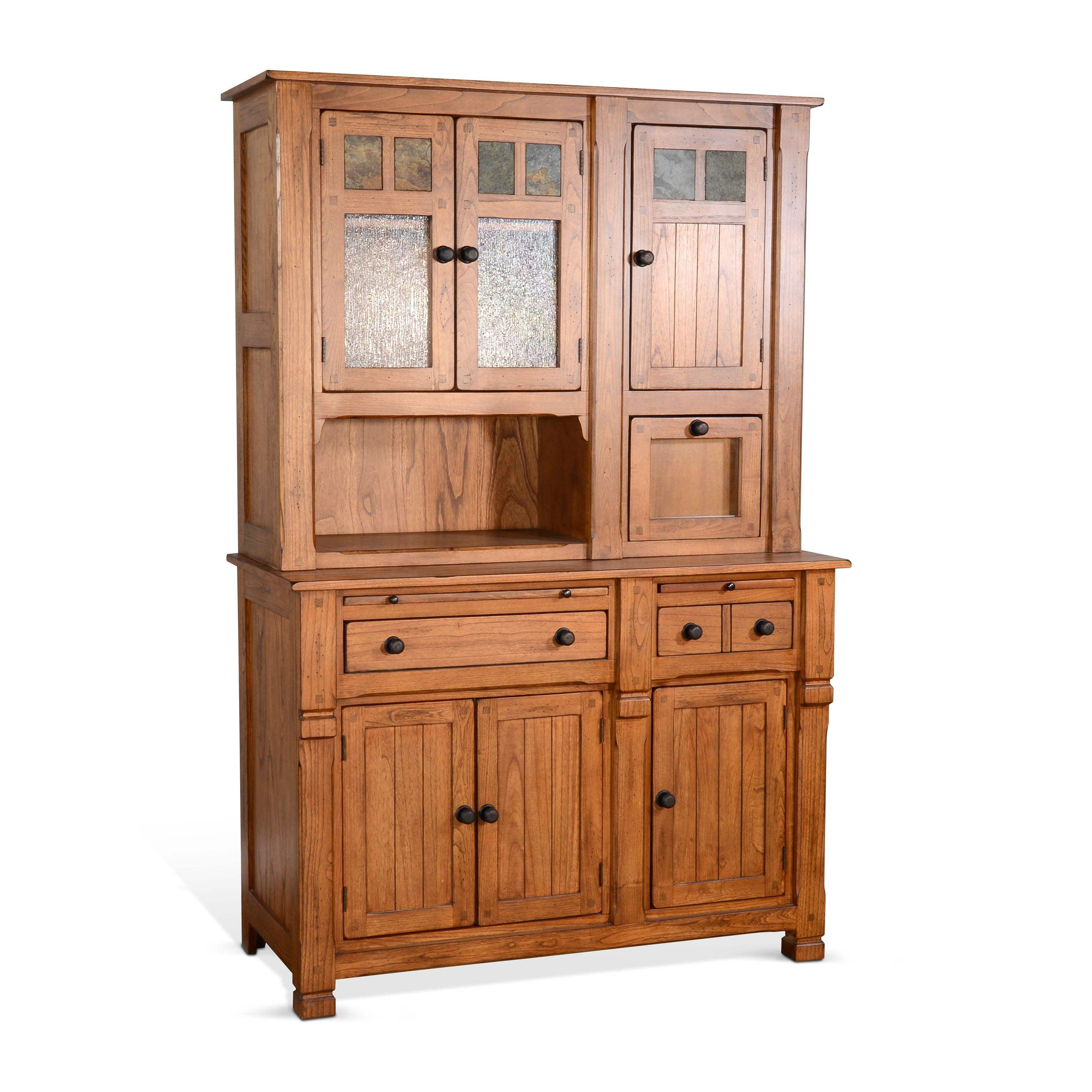 Sedona - Buffet And Hutch - Rustic Oak - Premium Hutches from Sunny Designs - Just $2024! Shop now at brett interiors