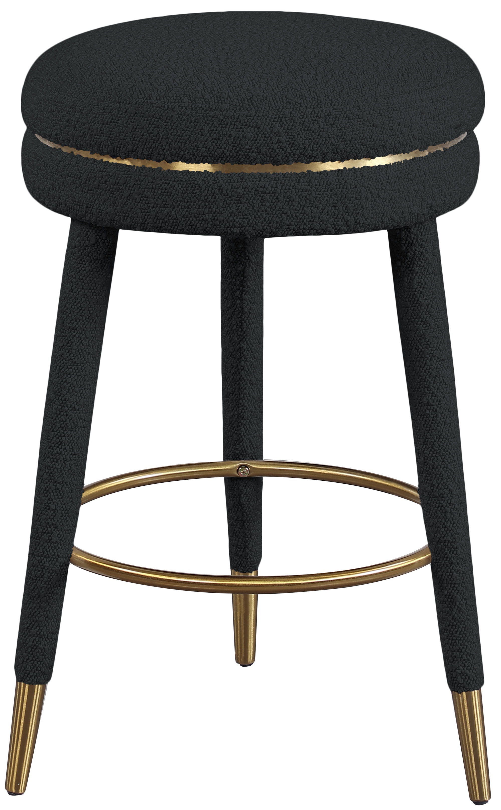 Coral - Counter Stool - Black - Premium Counter Height (24"-27") from Meridian Furniture - Just $362.50! Shop now at brett interiors